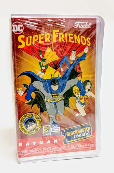 Funko Blockbuster Rewind VHS SDCC 2023 Exclusive DC Super-Friends