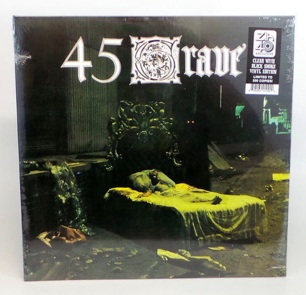 45 Grave Sleep in Safety RARE Clear Black Smoke Vinyl LP LTD 300