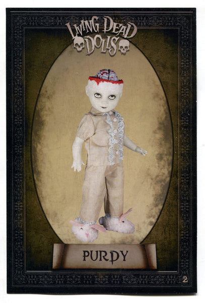 Living Dead Dolls Resurrection X Riddle Card #3 Purdy – redrum comics