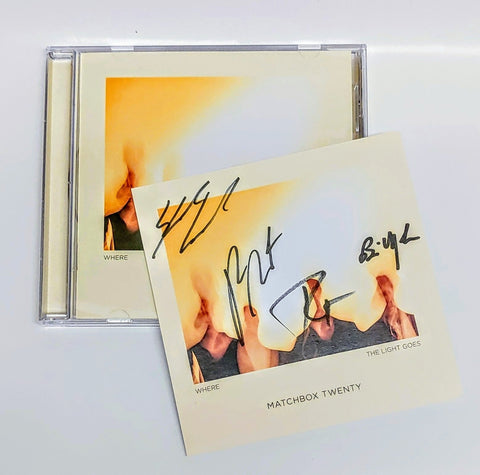 Matchbox 20 Where The Light Goes CD + Signed Autographed Art Card New Sealed