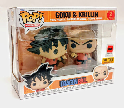 Funko Dragon Ball Z Pop! Animation Goku & Krillin Vinyl Figure Set 2023  Anime Expo Exclusive