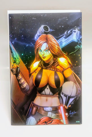 CE Star Wars Cosplay Gallery FOIL Tristarr Virgin Variant NM Black Ops #/30