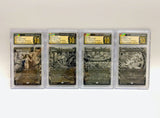 MTG Secret Lair Junji Ito Foil Etched Japanese CGC 10 Pristine 4 Card Set