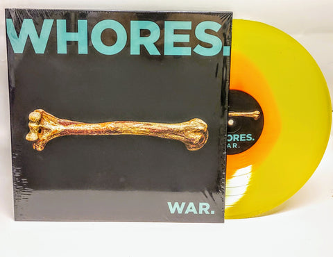 Whores WAR on Limited Edition Neon Orange in Transparent Yellow Vinyl LP LTD 500