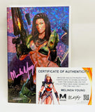 M House Fernando Rocha Melinda Young Halo Cosplay Signed Shatter Foil Variant NM