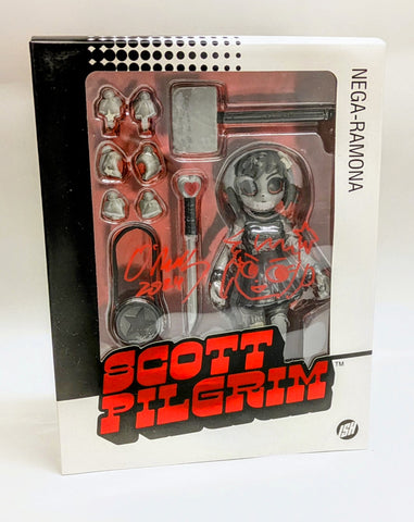 Ramona Flowers Scott Pilgrim 6" Nega Figure Signed Remarked Bryan Lee O’Malley