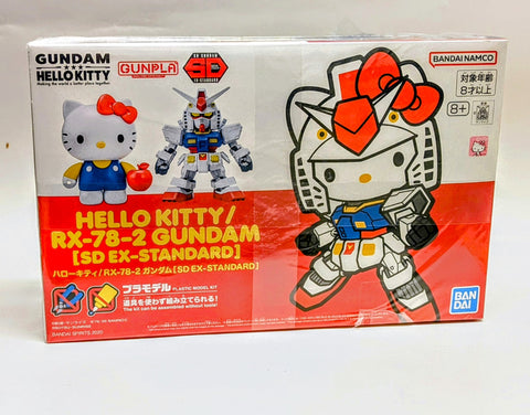 BANDAI Hello Kitty x Gundam: Hello Kitty/RX-78-2 Gundam [SD EX-Standard]