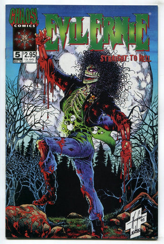 Evil Ernie Straight to Hell #5 1996 Chaos Comics HORROR VF Pulido Hughes Jensen