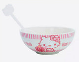 Hello Kitty Strawberry 6"  Cereal Bowl With Color-Changing Spoon NEW