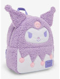 Loungefly Kuromi Pastel Fuzzy Mini Figural Backpack and Wallet Set New w/Tags