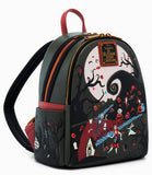 Loungefly Disney The Nightmare Before Christmas Spiral Hill Mini Backpack NWT