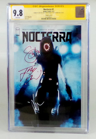 Nocterra #1 CGC SS 9.8 Jock Variant Signed by Scott Snyder, Jock, & Tony Daniel